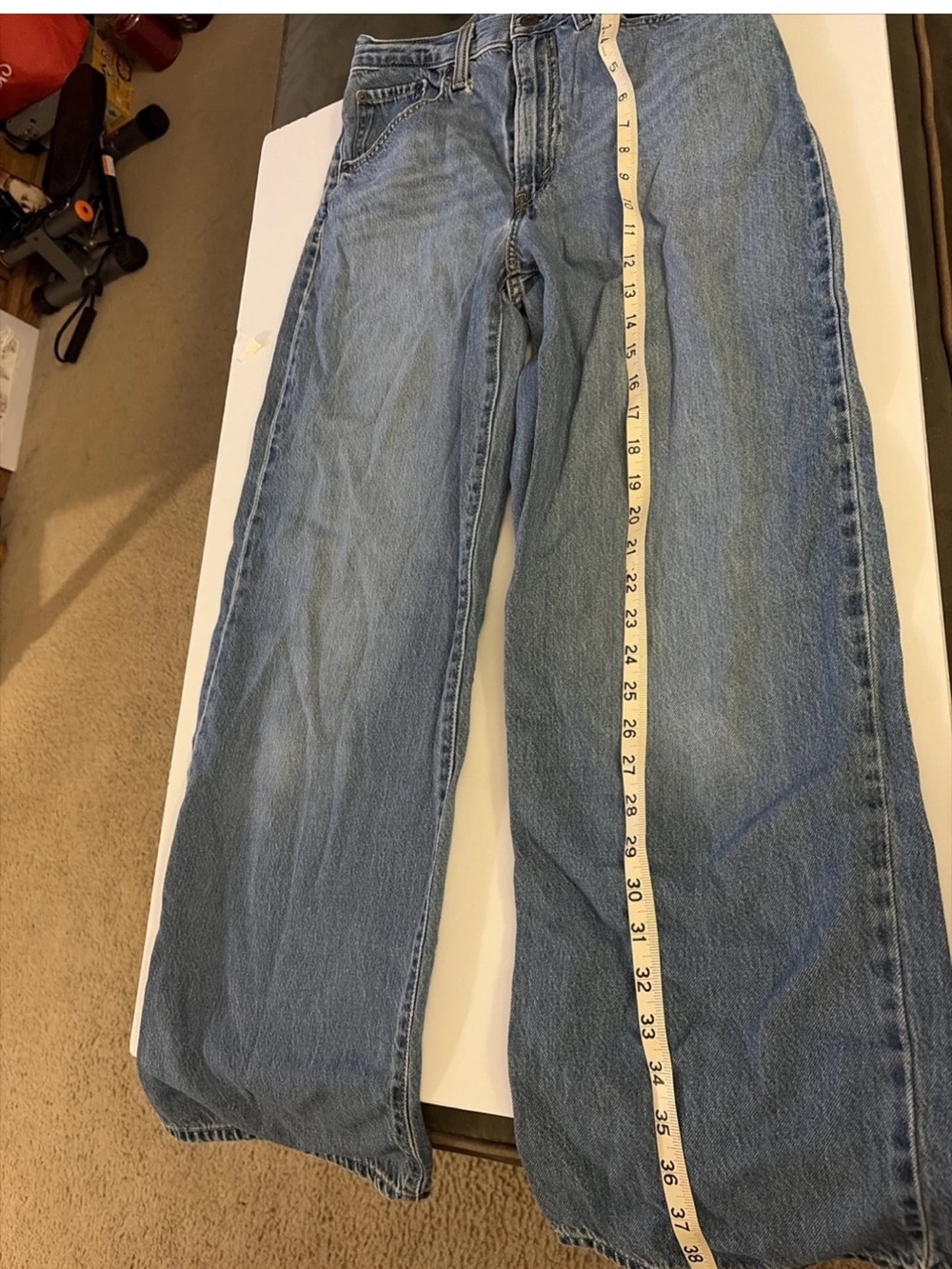 Levi’s Cinch Women's Light Blue Wide-Leg Flare Jeans 27x31
